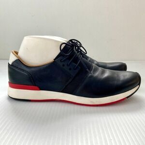 Vionic Carmen Black Leather Lace Up Casual Sneakers Womens 9.5